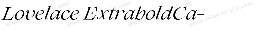 Lovelace ExtraboldCa字体转换